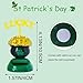 St. Patrick's Day Car Solar Dancing Toy, Lucky Shamrock Solar Powered Figurines Shaking Figures Dashboard Statues Decor, Festival Gifts for Home Window Desk Decorations