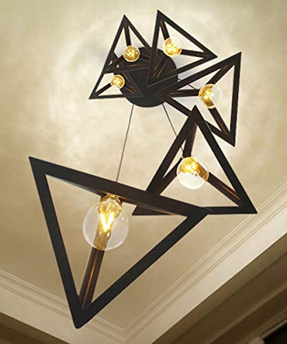 Lampe suspendue escalier à 6 boules pour salon duplex