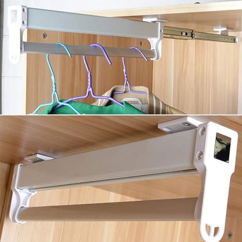 Capacité parfaite de 25 kg pour cette tringle extensible au design robuste de 40 cm - 6