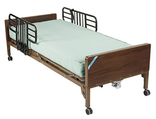 Drive Medical Full Electric Ultra Light Plus Hospital Bed, No Rails and No Mattress, 36 Inch