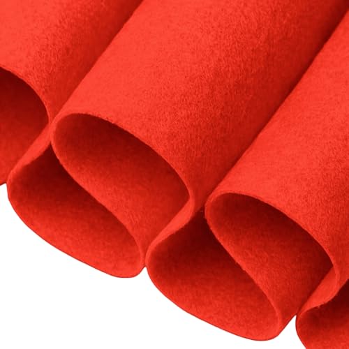 FabricLA Acrylic Felt Fabric by the Yard, 72" wide, 1.6mm, hot orange
