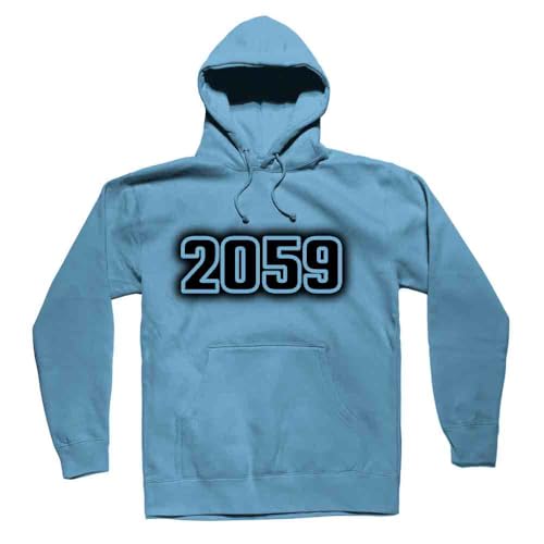 Hoodie unisex 2059 bleu pastel sweat à capuche coton