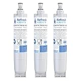 Refresh R-9010 Refrigerator Water Filter, Compatible with Kenmore 46-9010, 469010, 9010, 46-9085, AquacrestAQF-4396508, Aquafresh WF285 and IcePure RFC05000A, 3 Pack