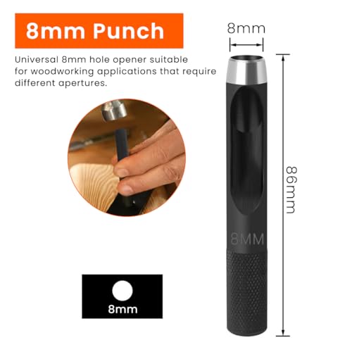 Image of Serplex 11Pcs Countersink Drill Bit Set, 5Pcs Countersink Drill Bit with 6Pcs Extra Pilot Drilling Bits, 8mm Shank, Woodworking Countersink Drilling Bits Set Counter Sinker for Woodworking