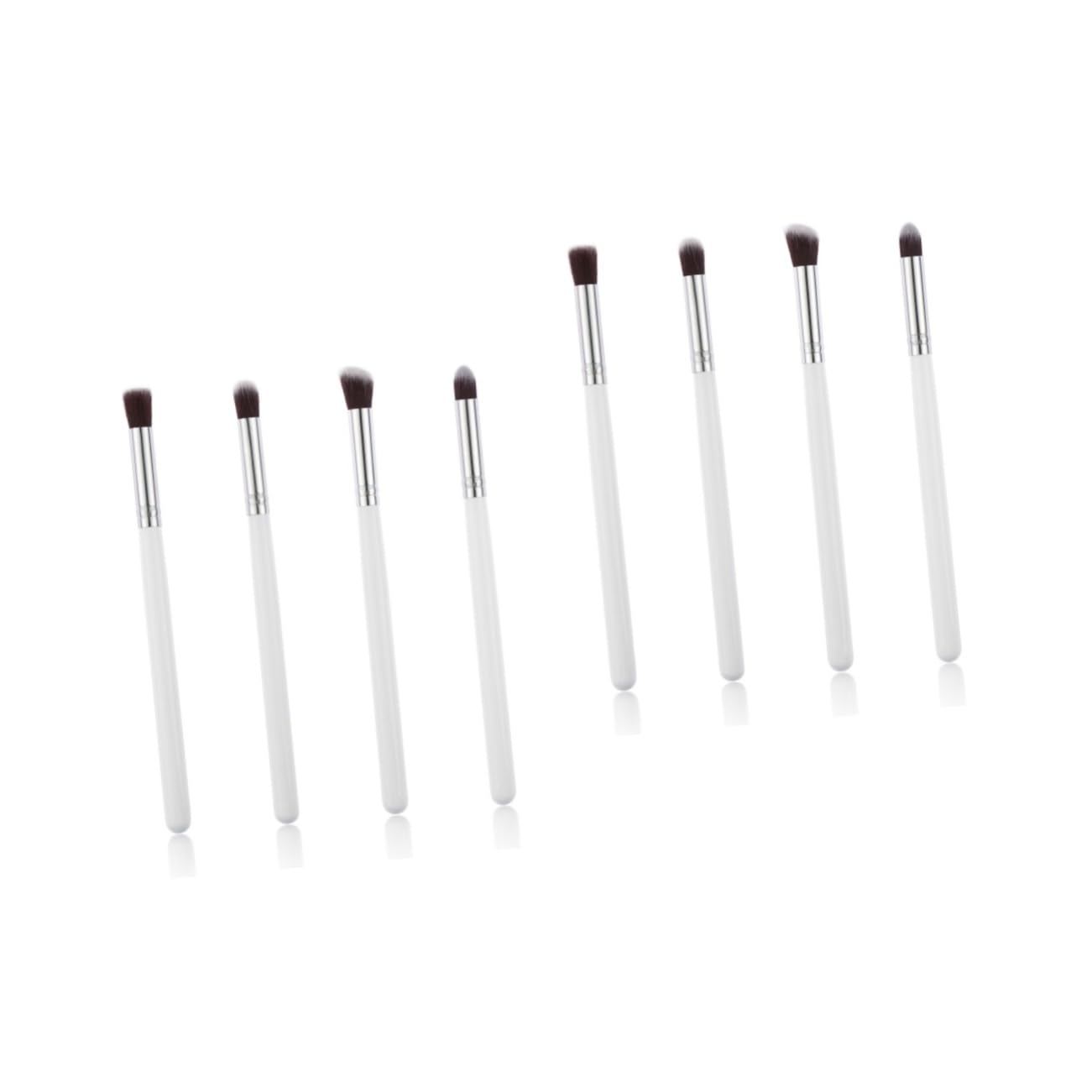 Housoutil 8 Pcs Makeup Brush Set Eye Shadow Brush Kit for Makeup Portable Soft Horse Hair