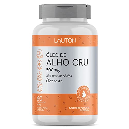 Óleo de Alho Cru 60 Cps - Lauton