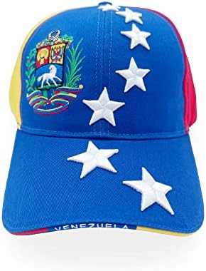 Venezuelan Classic Baseball Cap, Unisex, Adjustable Peaked Sandwi...