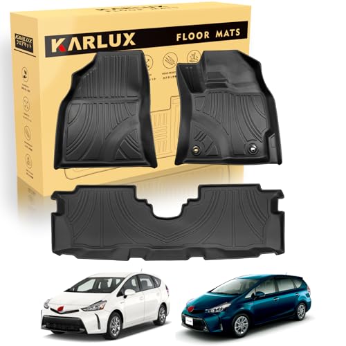 Amazon | KARLUX プリウス α 40系 専用の1-2列目フロアマット。3D
