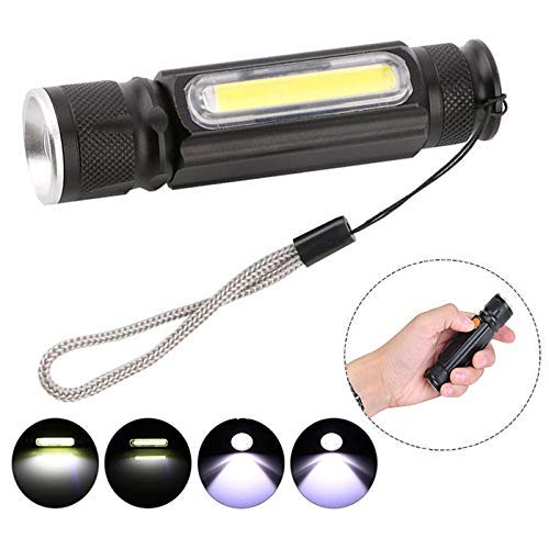 Image secondaire de LHKJ Rechargeable Lampe Torche LED Puissante, Lampe de Poche avec Chargeur USB, étanche Mini Lampe Torche de Camping