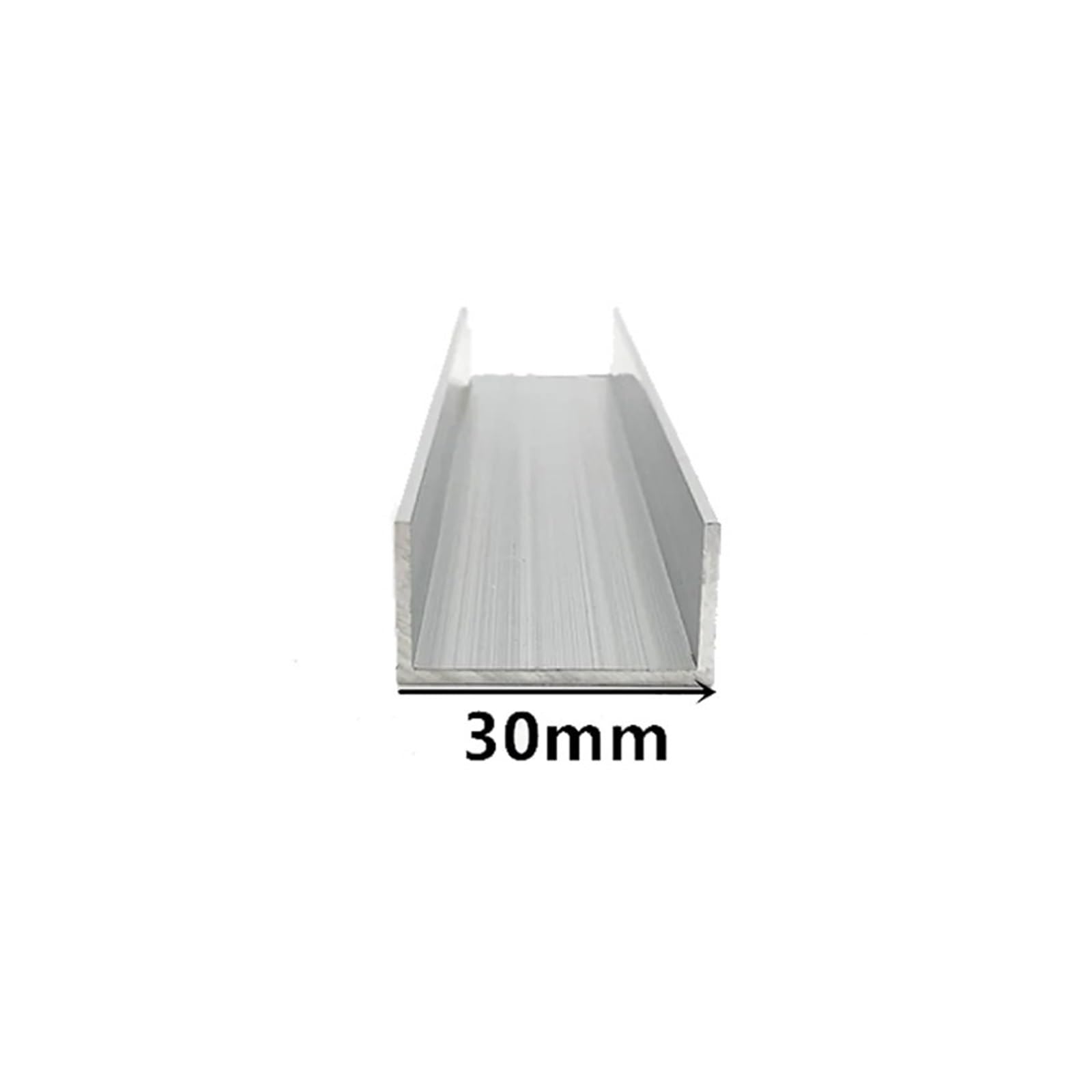 Perfil de aluminio en U, Canal En U De Aluminio De 30 Mm Y 50 Cm for Marcos De Bricolaje(30mm x 14mm x 5mm)