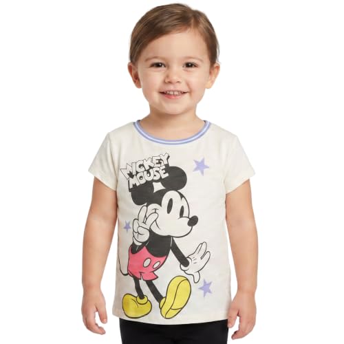 Image of Disney Mickey Mouse Toddler Girls Short Sleeve T-Shirt- Toddler Sizes 2T-4T