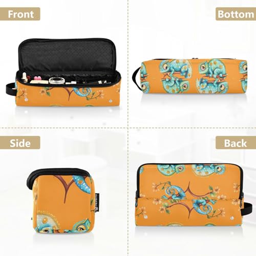 Bolsa de viaje para herramientas de cabello heat resistant mat grande para planchas y rizadores color naranja miniatura 5