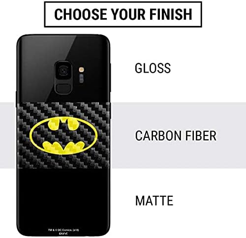 Skinit Decal Phone Skin Compatible with Samsung Galaxy S9 - Officially Licensed Warner Bros Batman Official Logo Design