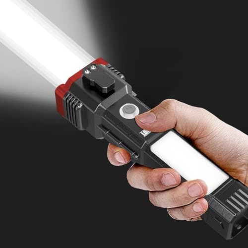 Lanterna Pro Titanium 4 em 1 Tática Militar Multifuncional Com LED Ultra Potente, Á Prova D'Água, C