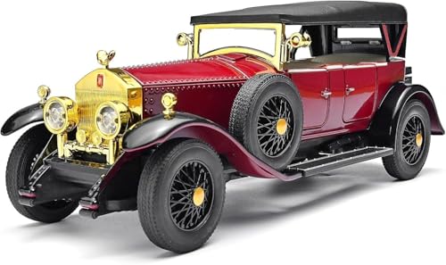 Image of Invite Enterprise1:32 Vintage Classic Die Cast Model Car with Sound & Light, Pull Back Action, Openable Doors, Collectible Toy Car for Kids & Adults- Multicolor