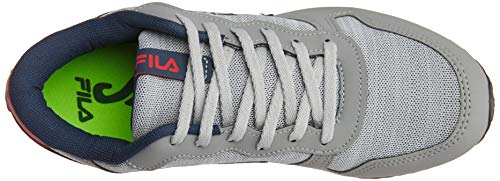 Tênis Euro Jogger Sport, Fila, Masculino, Cinza/Marinho/Vermelho, 39