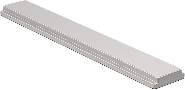 Shower Door Magnet - 2-1/2" Long Glass Door T-Magnet Replacement for Swing Shower Doors Handles Shower Door Strike Jamb, Silver