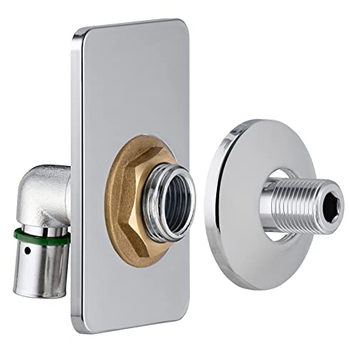 Platine sortie de cloison simple PER à sertir Ø16 pour chauffage FIXSYSTEM