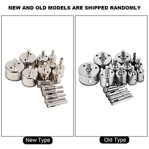 Set de brocas diamante para vidrio 16 piezas 6 a 50 mm miniatura 6