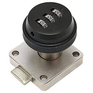 TOPINCN Location of Camc Combined Zinc Without Key for The Safe Storage Drawer at Home, Durable Code Block for a Suitcase, Easy Installation for Cabinet, 1 Locking Body for Any Thickness of The Door