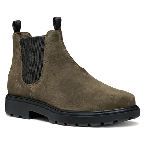 Geox Homme U Spherica Ec7 bottines respirantes et confortables en cuir noir