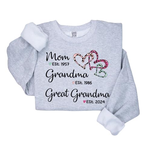 Personalized Great Grandma Sweatshirt - Great Grandma Gifts, Birthday & Christmas
