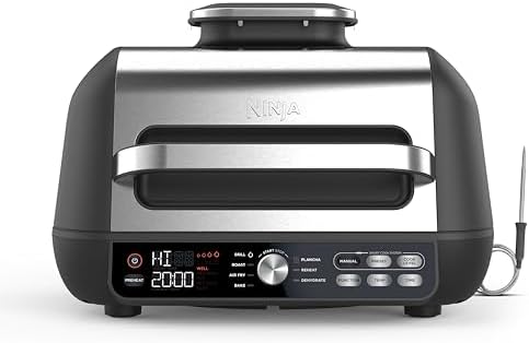 Ninja Foodi MAX PRO Parrilla, Plancha y Freidora de aire, 3,8 l, ...
