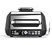 Ninja Foodi MAX PRO Parrilla, Plancha y Freidora de aire, 3,8 l, 7 funciones de cocción en 1, Parrilla, Freír con aire, Asar, Hornear y más, piezas aptas para lavavajillas, en plata y negro, AG651EU