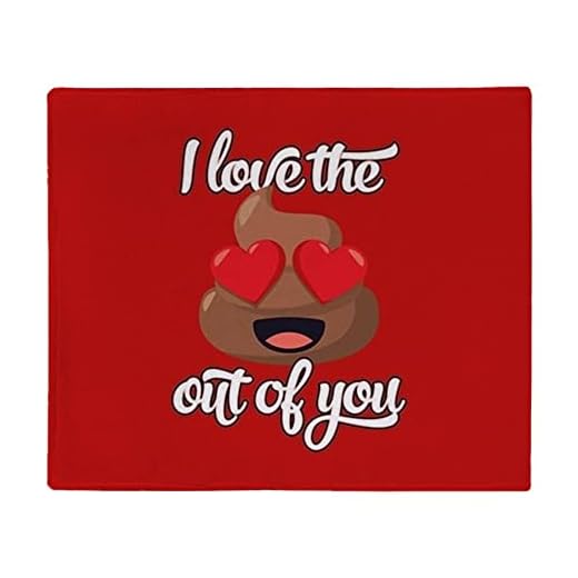 CafePress Emoji Love The Poop Out of You Throw Blanket Soft Fleece Throw Blanket, 60"x50" Stadium Blanket