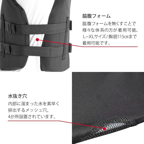 ジェイフィッシュ NEO アウトドア ライフベスト JOV-40236