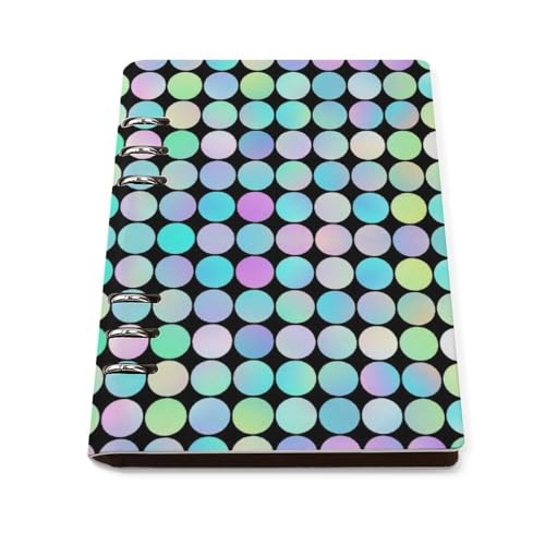 Carnet de voyage ligné A5 en cuir PU pastel, 90 pages avec couverture rigide rechargeable