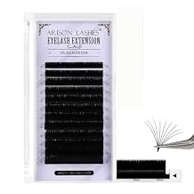 ARISON LASHES Easy Fan Volume Lashes 0.03 C Curl 8-15mm Mixed Length, Self Fanning Lash Extensions for Lash Artists, Blooming Lashes
