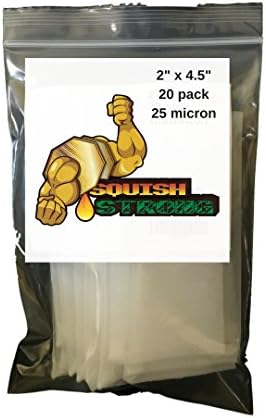 Nylon Rosin Press Filter Bags 2" x 4.5" (20 pack, 25 micron)