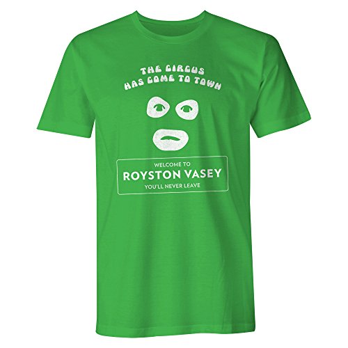 T-shirt vert homme à manches courtes avec slogan en taille L