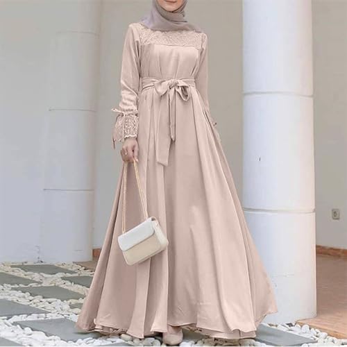 Robe musulmane femme opaque tissu lourd structuré de perles