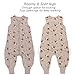 Miracle Baby Sleep Sack with Feet - 0.5 TOG 100% Cotton Wearable Blanket, Sleeveless Design Sleeping Bag for Baby