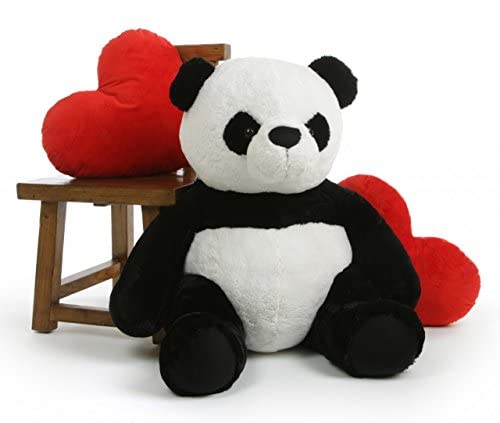 Image of Panda Teddy Bear - 4 Feet Soft Toy for Gifting (Black & White, 4 Feet)