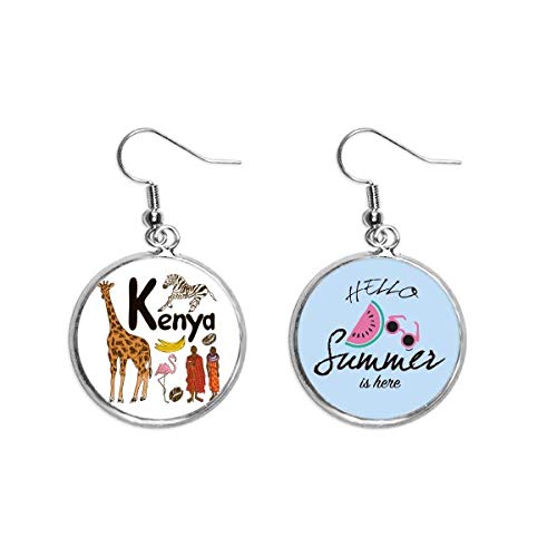 Pendientes de sandía estilo Kenya el regalo ideal de verano