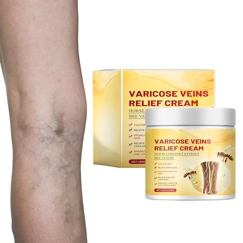 100 g Crema d'Api Veleno per Vene Varicose, Crema Veleno d'Api per le Articolazioni e Capillari delle Gambe