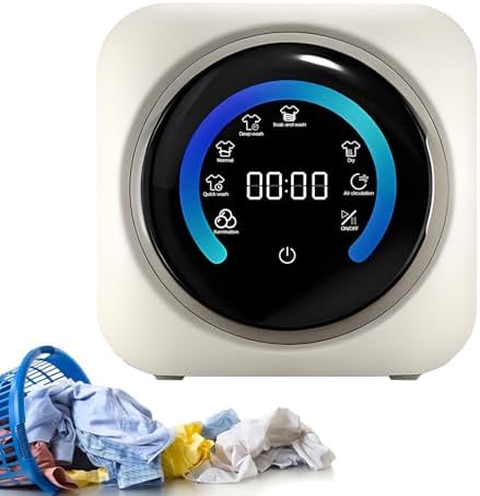 2-in-1 Mini Portable Washer Dryer Combo, 3.5L Compact Clothes Dryer, LCD Control Panel, 0.3kg Capacity for Small Clothing, Underwear, Socks - Ideal for Home & Travel