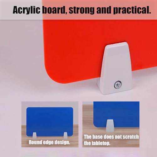 Panneau de confidentialité de bureau, séparateur de bureau portable en acrylique - Écran de confidentialité antibruit pour bureau et salle d'étude, cloison de travail robuste, installation f