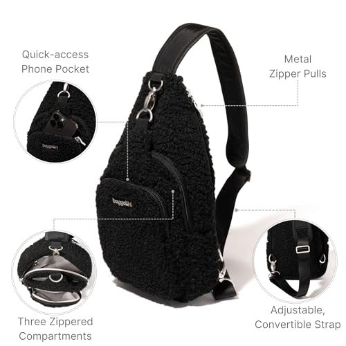 Image of Baggallini Women's Central Park Sling 12 inchx7 inch Crossbody Bag W /Convertible Adjustable Shoulder Strap