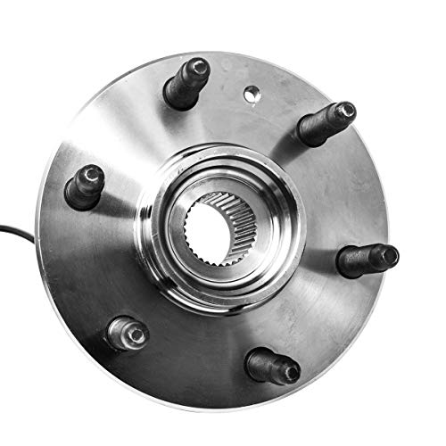Front Wheel Hub And Bearing Assembly Left Or Right Compatible Cadillac Escalade Esv Ext Chevrolet Avalanche Silverado Suburban Tahoe Gmc Sierra Yukon Base Xl 1500 Auqdd 515096 [ 6 Lug W/Abs Awd 4X4 ] #TOP5