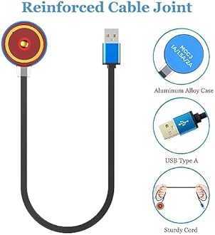 Threeeggs MCC 3 Charger for Odin • Odin Mini • PL-Pro, Magnetic Charging Cable for Warrior Mini2 • Perun 2 • Seeker 3 pro • Warrior 3s • Baldr Pro R (100cm / 3.3ft)