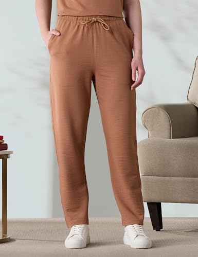 Image of Amazon Brand - Symbol Women's T-Shirt & Pant Set | Regular Fit (Available in Plus Sizes)