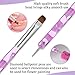 2Pcs Dual-Ended 3D French Tip Nail Art Brush, Gel Sculpting Pen Dotting Tool, Professional DIY Home Salon Manicure Kit, for Extension, Cuticle Clean Up, Nail Polish Clean Up, Size #14 & #16 (Purple)