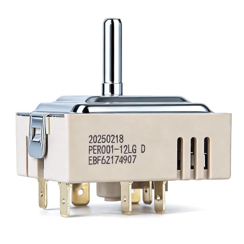 EBF62174907 Infinite Control Switch Replacement for LG Range Surface Element Replaces EBF62174902 EBF62174904 PER001-12LG D PER001-12S D