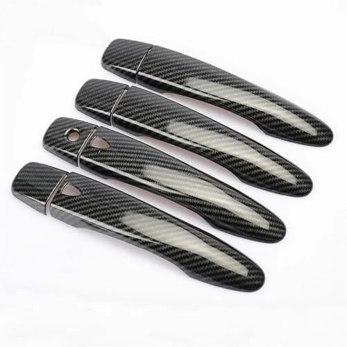 Pegatina de cuenco para manija de Nissan Navara NP300, moldura protectora en carbono A