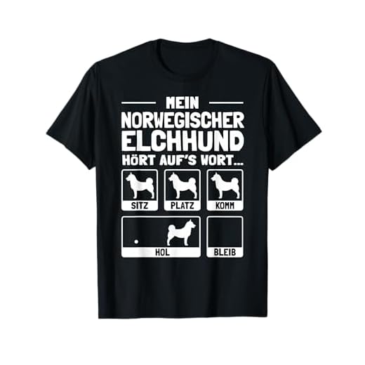 Witziges Norwegischer Elchhund T-Shirt