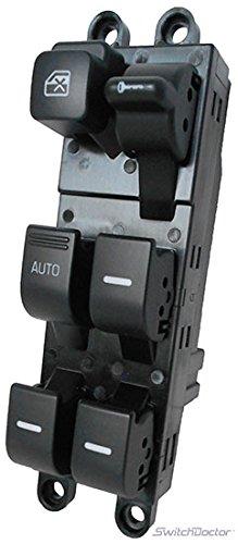 SWITCHDOCTOR Interruptor maestro de ventana para Nissan Quest 1999-2002 (4 ventanas) (Portland oscuro)